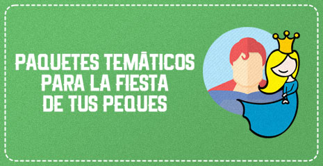 Paquetes temáticos para la fiesta de tus peques