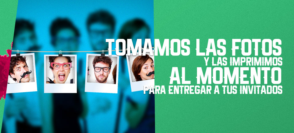 Imprimimos al momento cada foto para tus invitados